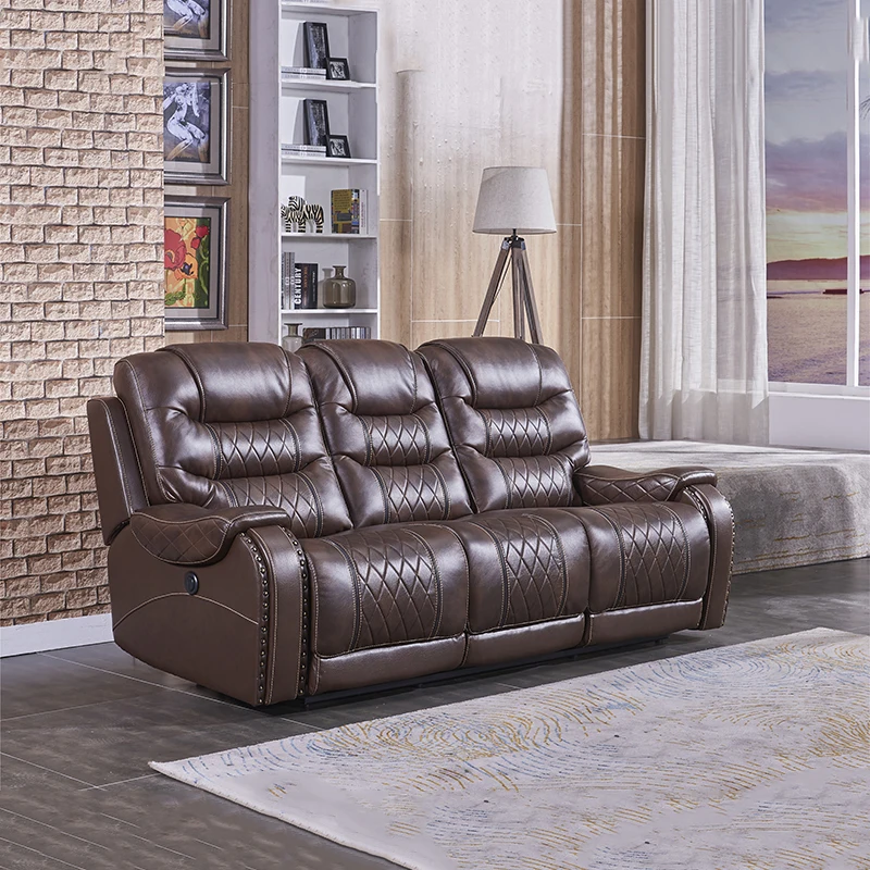 Luxury modern sectional leather couches sofa set living room furniture
