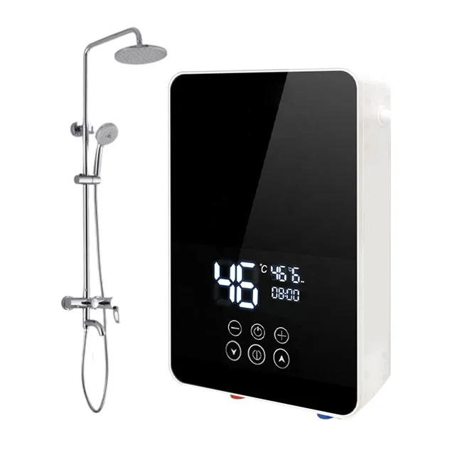 5.5w under sink small bathroom instantaneous electric tankless water heater for shower