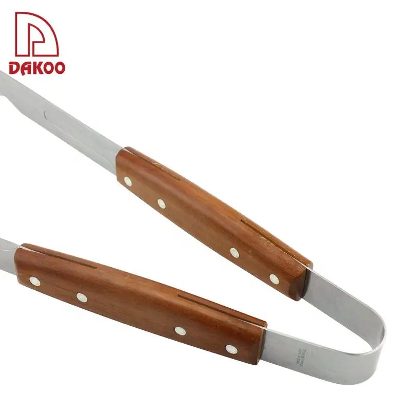 Yangjiang Factory Rose Wood Handle 4Pcs BBQ Tools Set Grill Set Barbecue Accessory With Aluminum Case