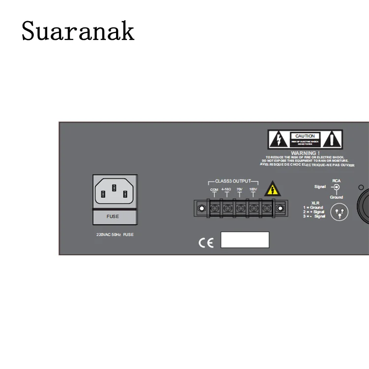 PA-450P Professional Public Address Power Amplifier System 450 Watt AC 70V 100V Support DC24V battery-powerd work for Market