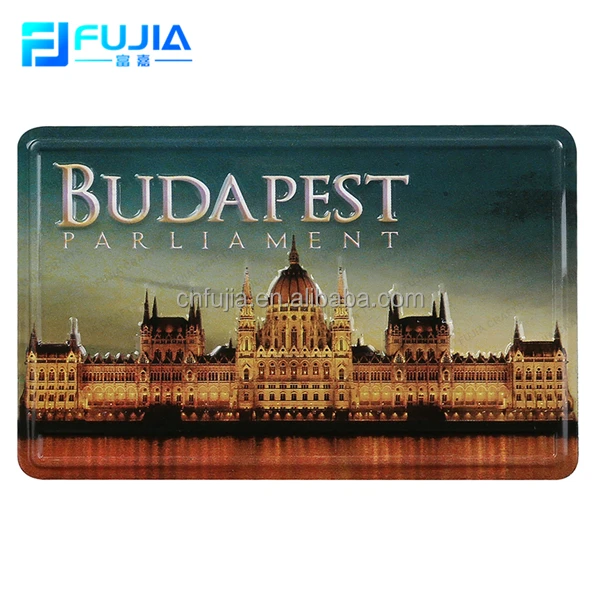 Custom Tourist Souvenir Aluminum Plate Metal Fridge Magnets/Refrigerator Magnet