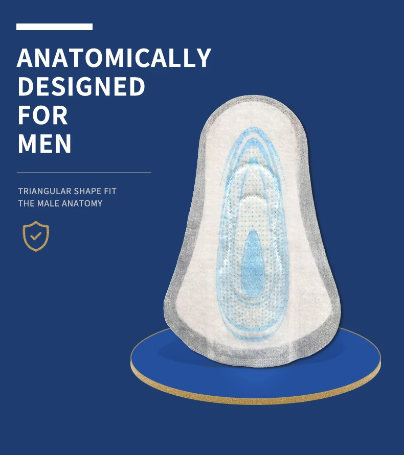 Лидер продаж, одноразовая подушка для недержания мочи на ощупь от производителя с максимальной впитывающей способностью для мужчин