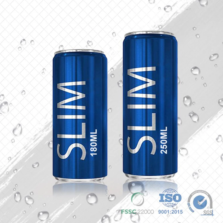 Wholesale food grade empty customized aluminium beverage and beer can 330ml