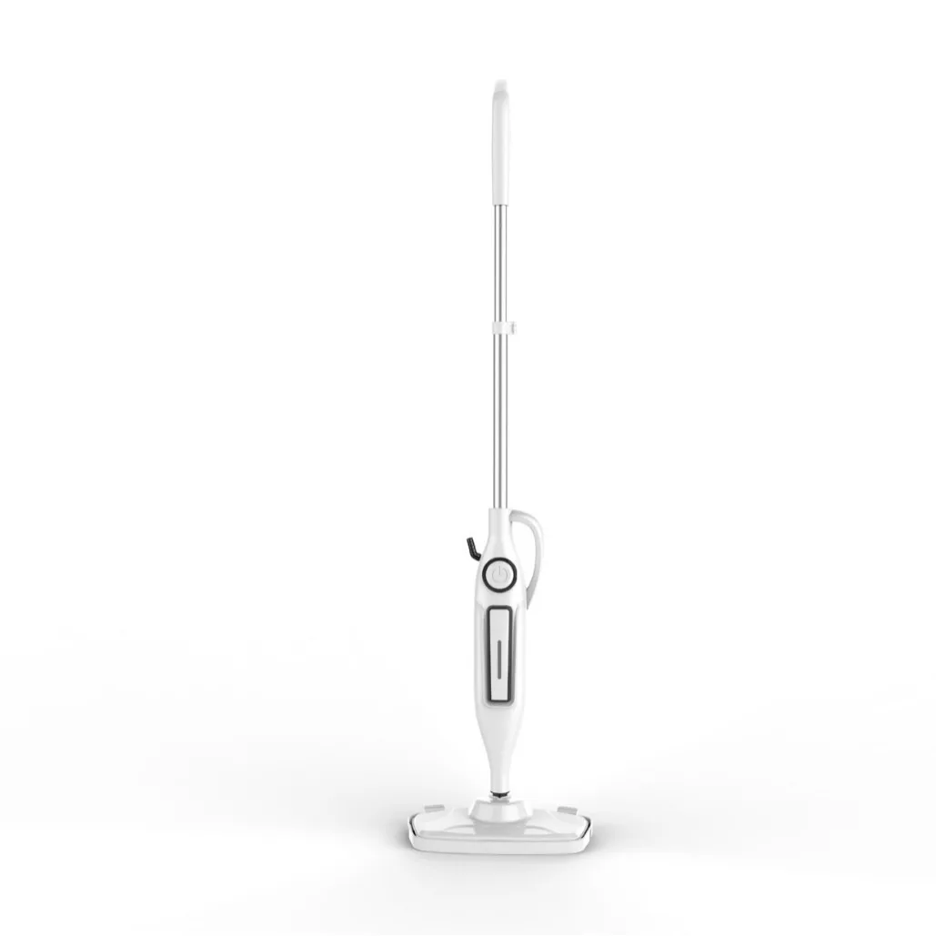 Steam mop for cleaning stairs with multiple brush heads electronic touch screen advanced ordinary button design