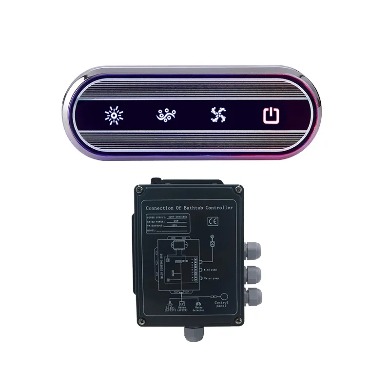 Water Level Detection Air Wind Pump Easy Function ST-04 Constant Temperature Touch Screen Control Massage Bathtub Controller