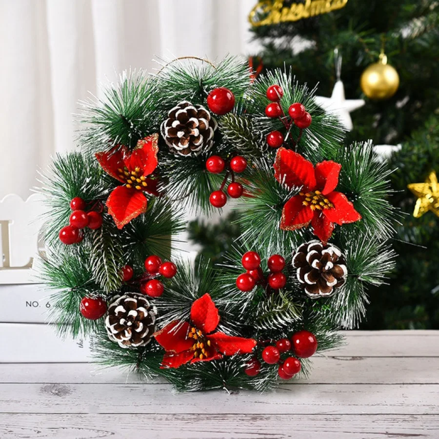 2023 New Arrival Classic Design Christmas Garlands Wreath For Front Door Decoration