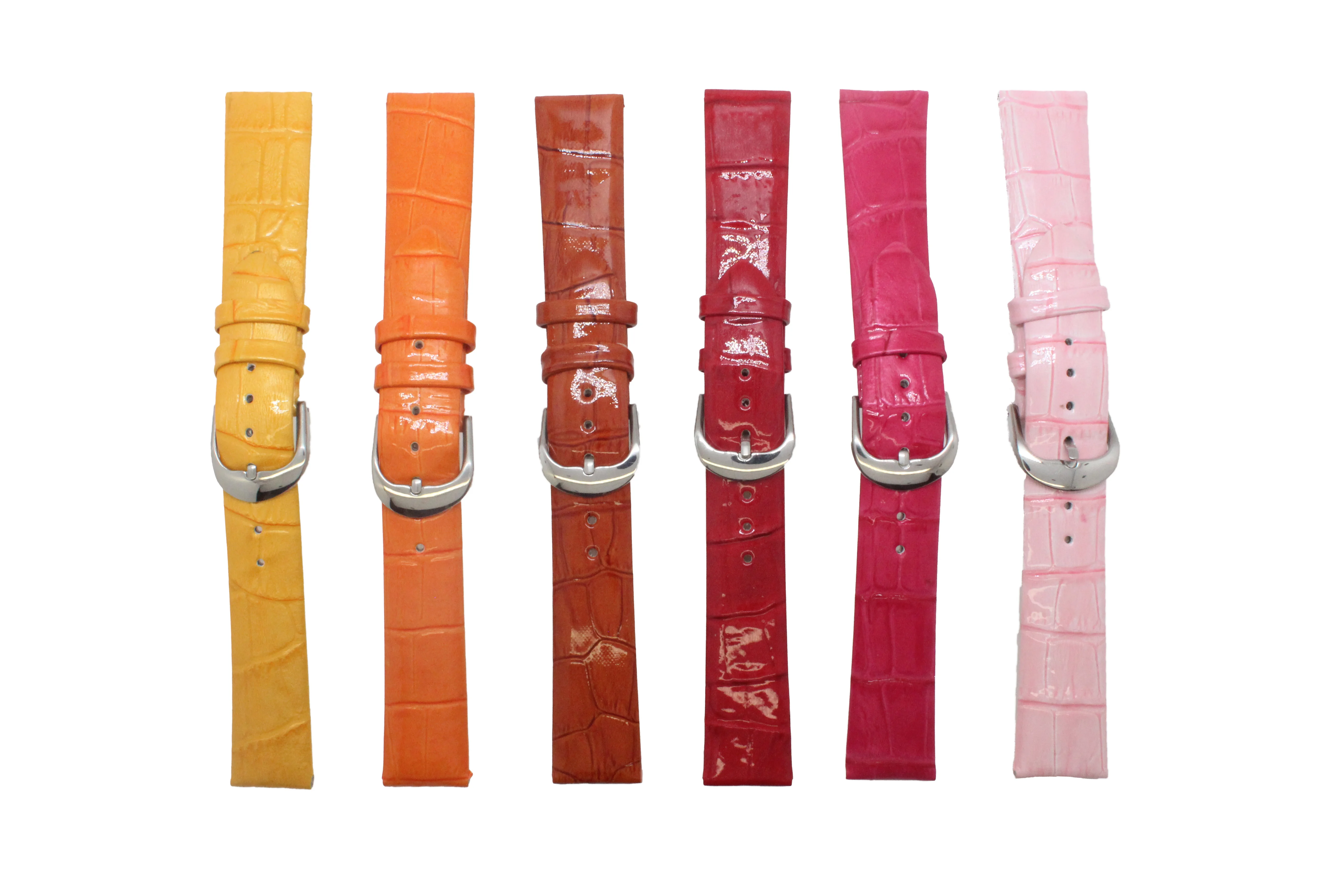 popular green colourful pearl light bamboo genuine leather watch strap band factory direct