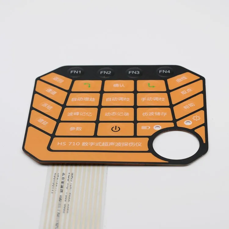 Matrix sealed tactile metal dome membrane switch with led lights manufacturer