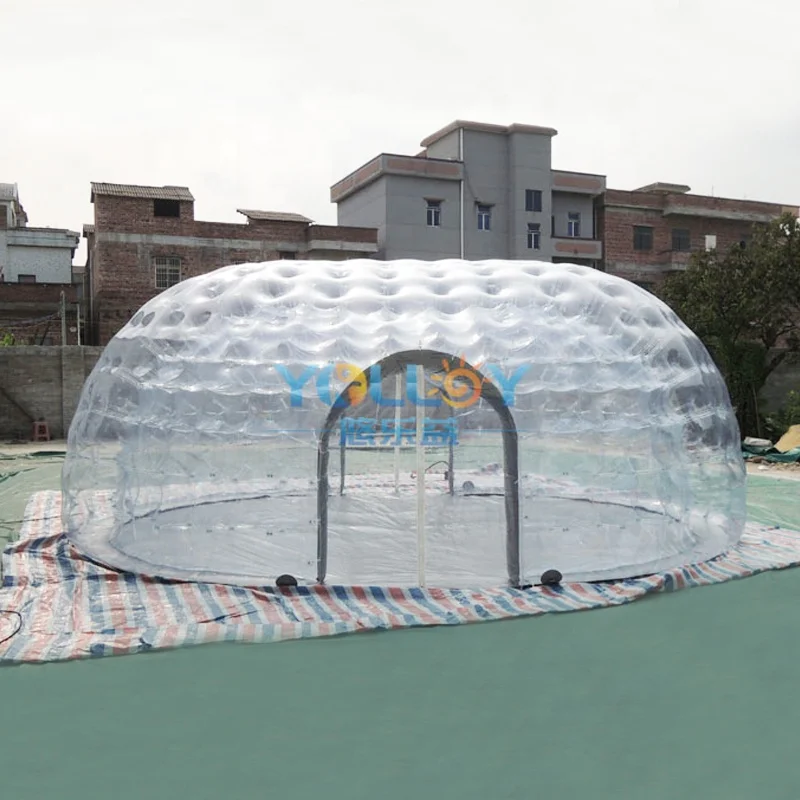 Customize Double Layer Heat Preservation Wind Resistant Winter Outdoor Inflatable Spa Shelter