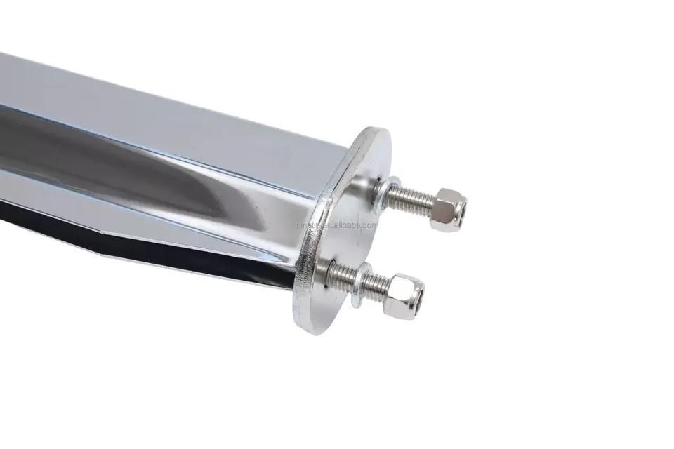 Good quality chrome mirror polished finishing stainless steel mud flap hanger truck body parts