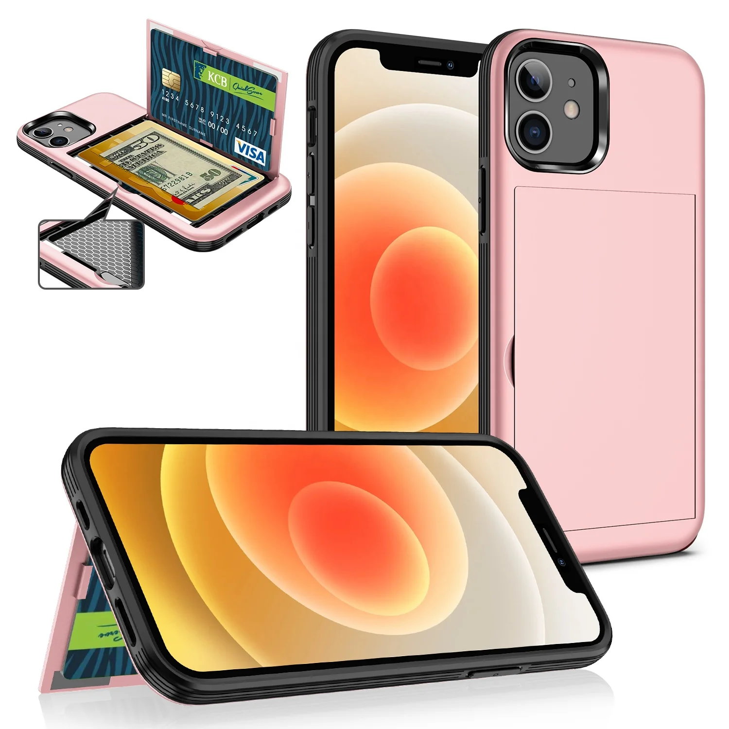 Чехол-кошелек для iPhone 13, защитный чехол для телефона iPhone 12, 11 с магнитным держателем, 3 в 1, чехол для телефона iPhone13, чехол для карт