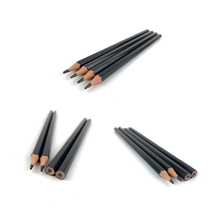 Custom Kids Drawing 7 Inch Plastic Black Graphite HB Pencil without Eraser