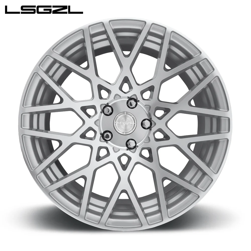 LSGZL  monoblock Rims Aluminium Alloy Black Silver OEM Customized Color Design Chrome Material Origin Impact Inch