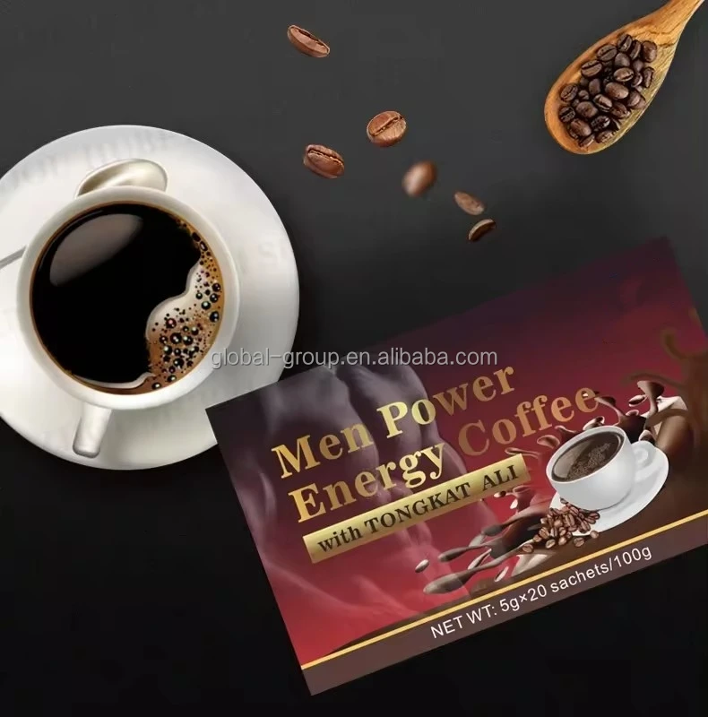 OEM Hot Selling Ganoderma Reishi Mushroom Energe Instant Maca Man Power Energy Coffee
