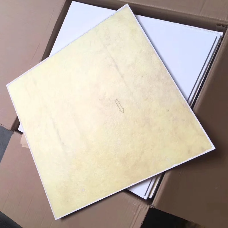 waterproof fiber glass wool insulation materials and sound absorb office hospital auditorium ceiling used board