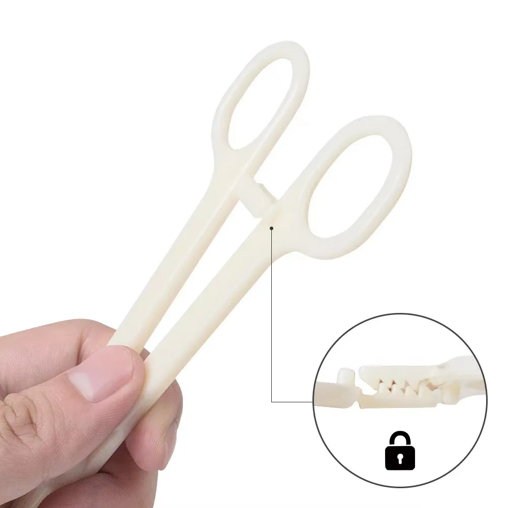 Factory Direct Sale Supplies Professional Piercing Tool Sterile Disposable Forceps Tattoo Forceps Piercing