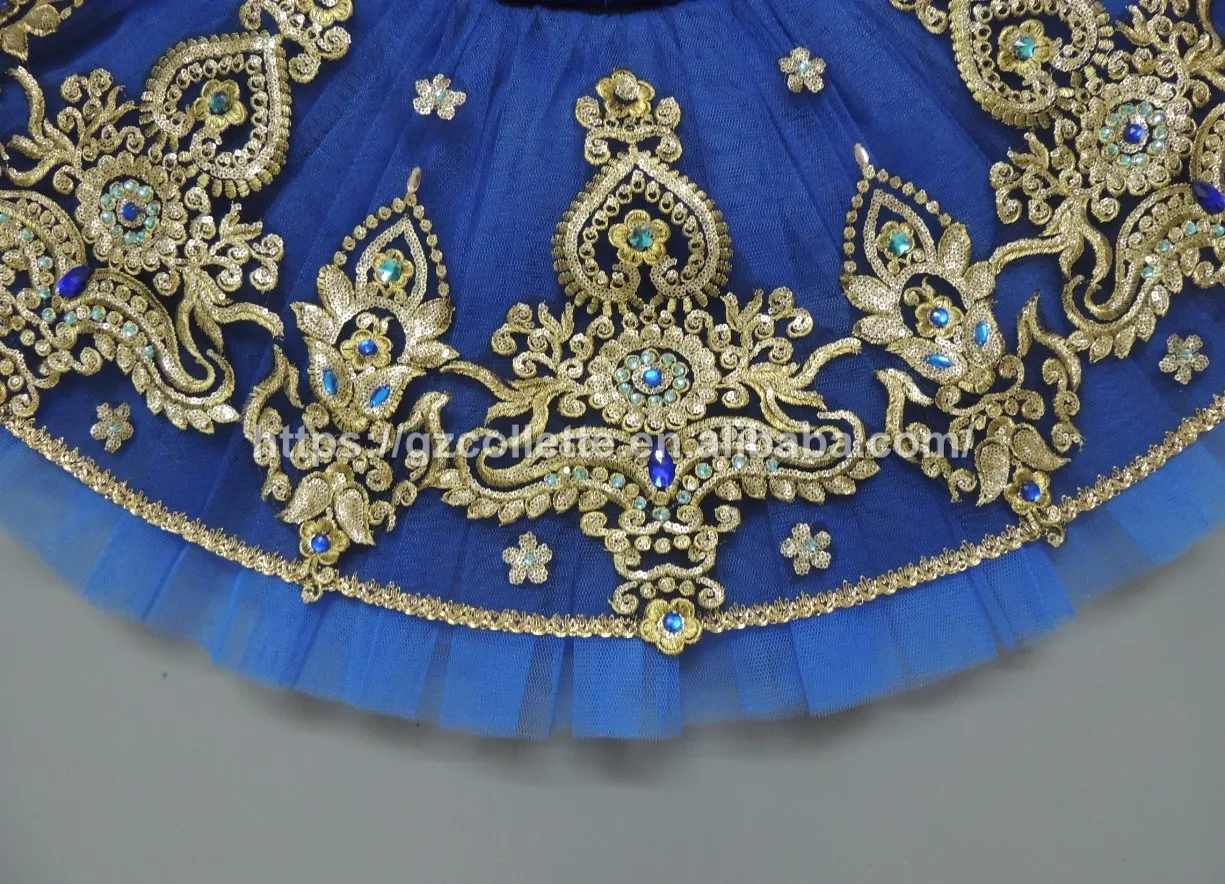 Girls ballet tutu  adult customized classical gold fairy dance dress  women competition 12 layers Ballet  tutu professional