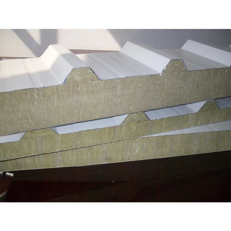  Wall Cladding Insulation Board SIP Panel Cold Room Rock Wool/ PU /EPS Sandwich Panels