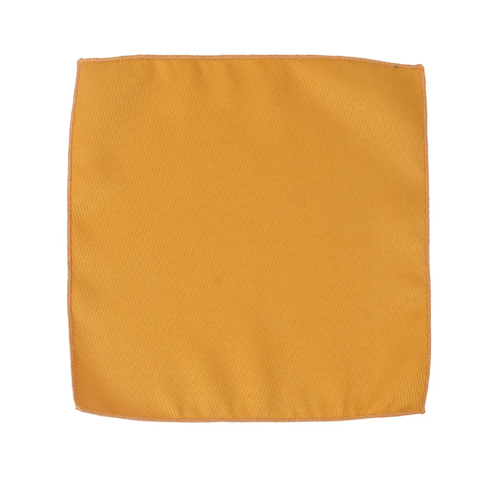 Men Wedding Accessory Hanky Fashion Polyester Plain Handkerchief Male Solid Color Pocket Square