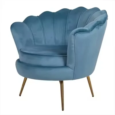 Sans Modern Gold Leg Upholstery Fabric Sofa Leisure Chair Pink Velvet Accent Chair