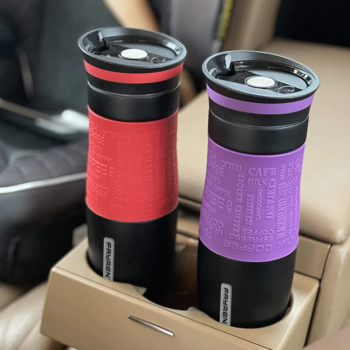 New Eco-Friendly 380ml Tumbler with Handle and Straw Lid Insulated Stainless Steel Custom Logo Travel Car Tumbler with Straw