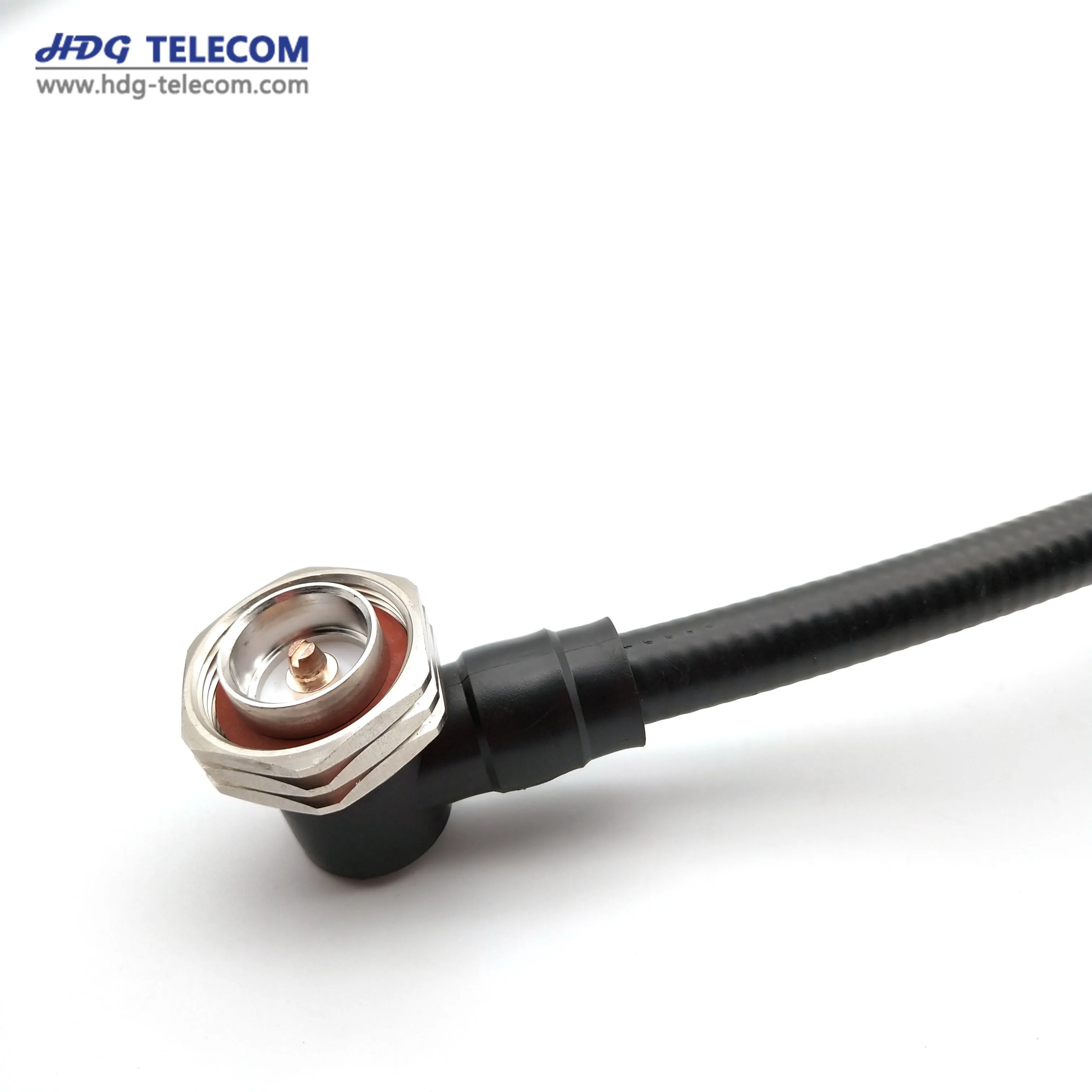 1/2 Feeder RF Coaxial Jumper Cable With 7/16 DIN Male Right Angle Connector