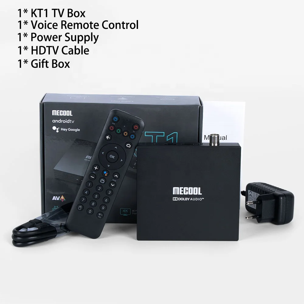 2022 Good quality Wholesale KT1 DVB T2 Set Top Box Amlogic S905X4 Android 10 11 PVR 4K Digital Satellite Decoder Tv Box Mecool
