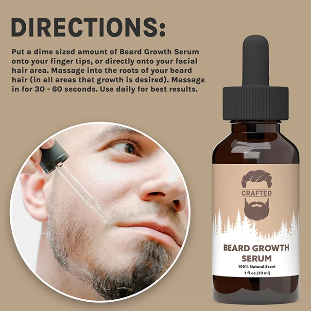 Private Label Custom Natural Organic Vegan Smooth Best Men Care Growth Beard Oil