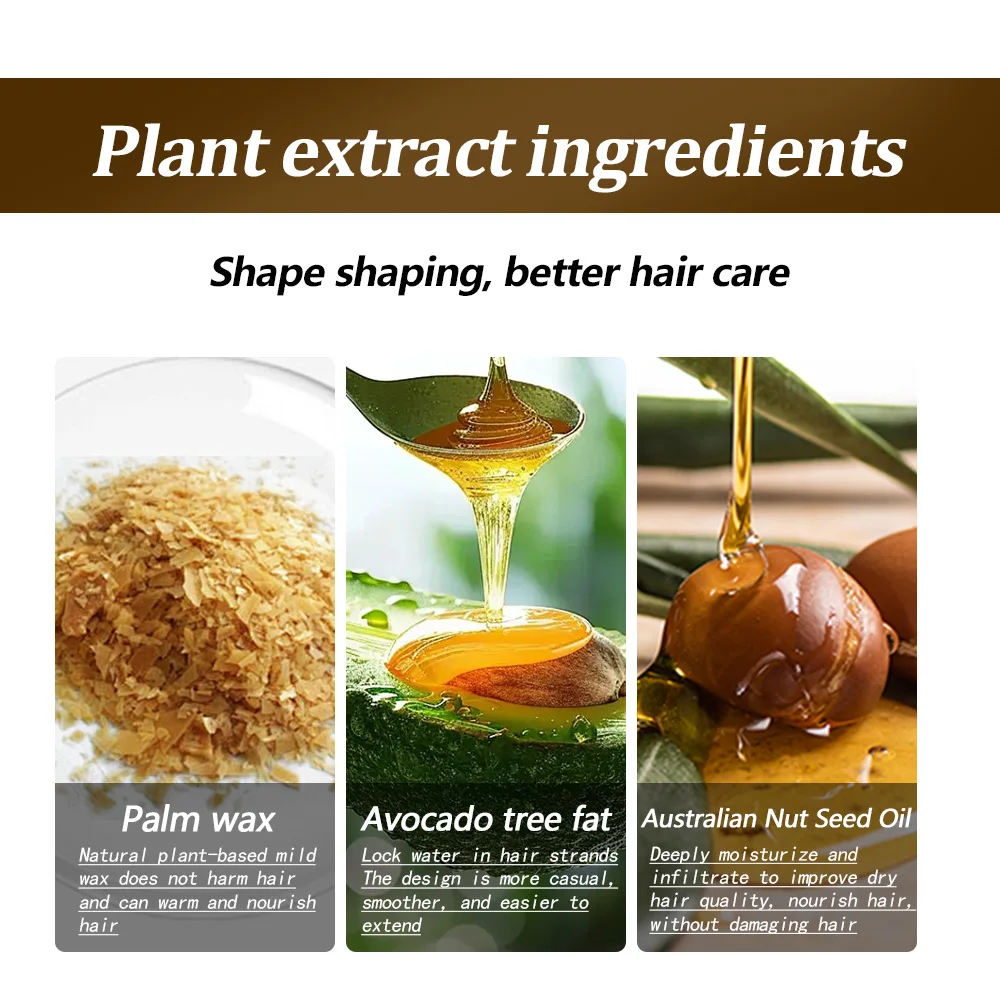 Multi-Color Neutral Shaping Hair Wax Semi-Permanent Disposable Dye Cream Formula for Men and Women