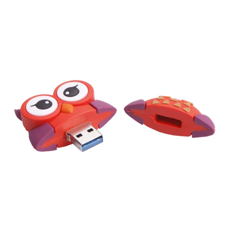 Cartoon Animal USB Flash Drive 64GB 8GB Cute Penguin Owl Bee Fox Pendrive USB 2.0 USB Stick for Business Gift