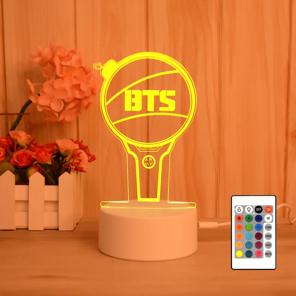 Factory wholesale Remote Control Acrylic ABS 3D night light