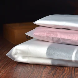 1pcs Custom frosted zipper bags, clear zip lock bag, high quality clothes plastic bag for Clothing Coat Jeans Hoodies Package
