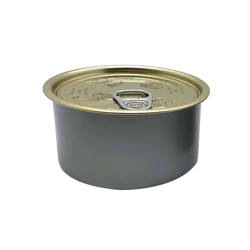 Empty tuna can packaging 80ml 150ml 200ml food grade metal tuna tin can for canned food