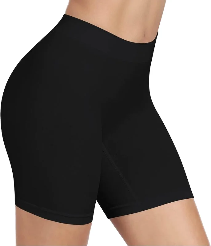 Mid rise flat angle seamless body shaping smooth safety pants with tight abdomen thin waist waist and hip lifting underwear