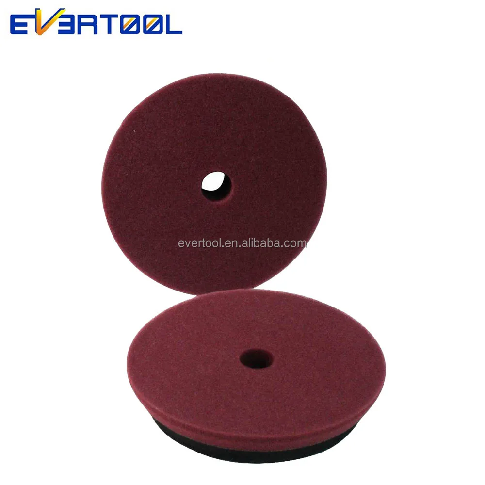 EVERTOOL Foam Dual Action Polisher Cutting Pad Set Automotive Polishing Sponge Soft Buff DA Foam Polishing Disc