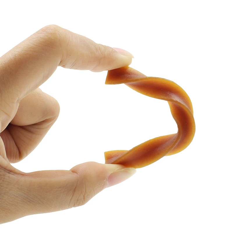 Natural Eco Dog Rawhide Free Chicken Flavor Bulk Chow Twist Strip Dog Treats Pet Snacks Dog FoodStick