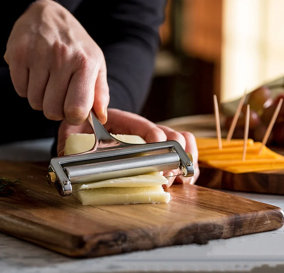 Резак для сыра из нержавеющей стали с регулируемой толщиной