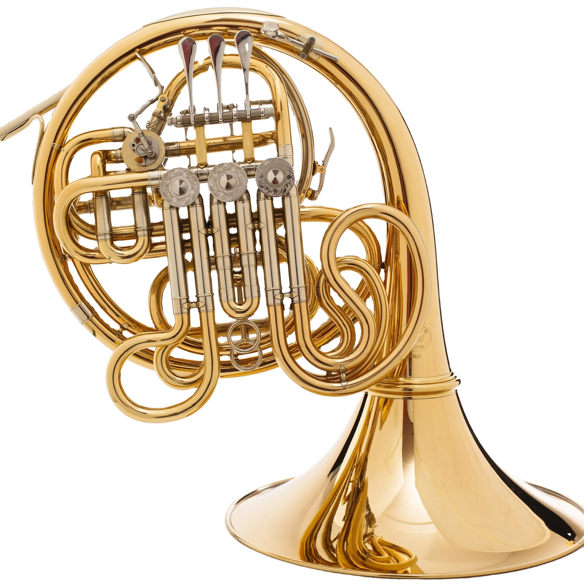 Gold brass body 4key double professional French horn OEM