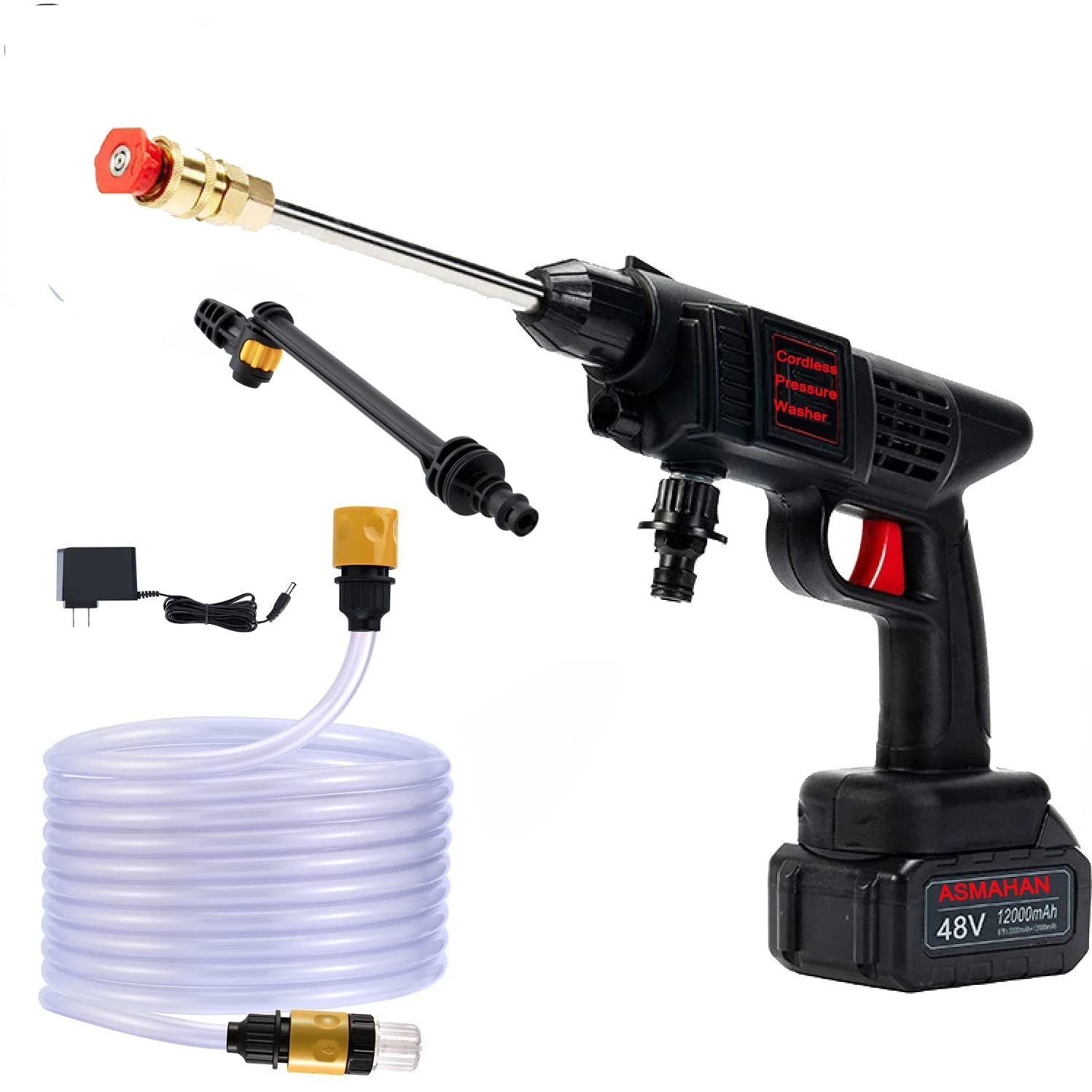 Электрическая Чистящая по уходу за автомобилем Автоматическая портативная автомойка пистолет насос 24v Очиститель высокого давления электротранспортного
