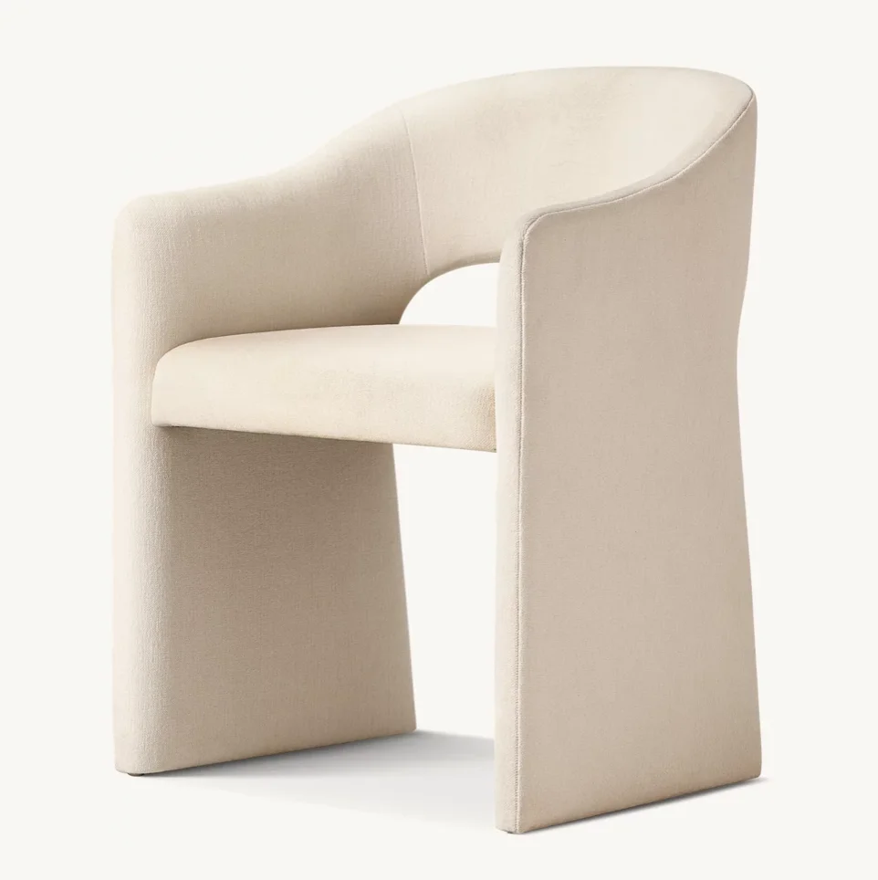 Sassanid OEM Classical Architecture Upholstery Chair American Luxury Dining Room Set Corta Fabric Dining Armchair