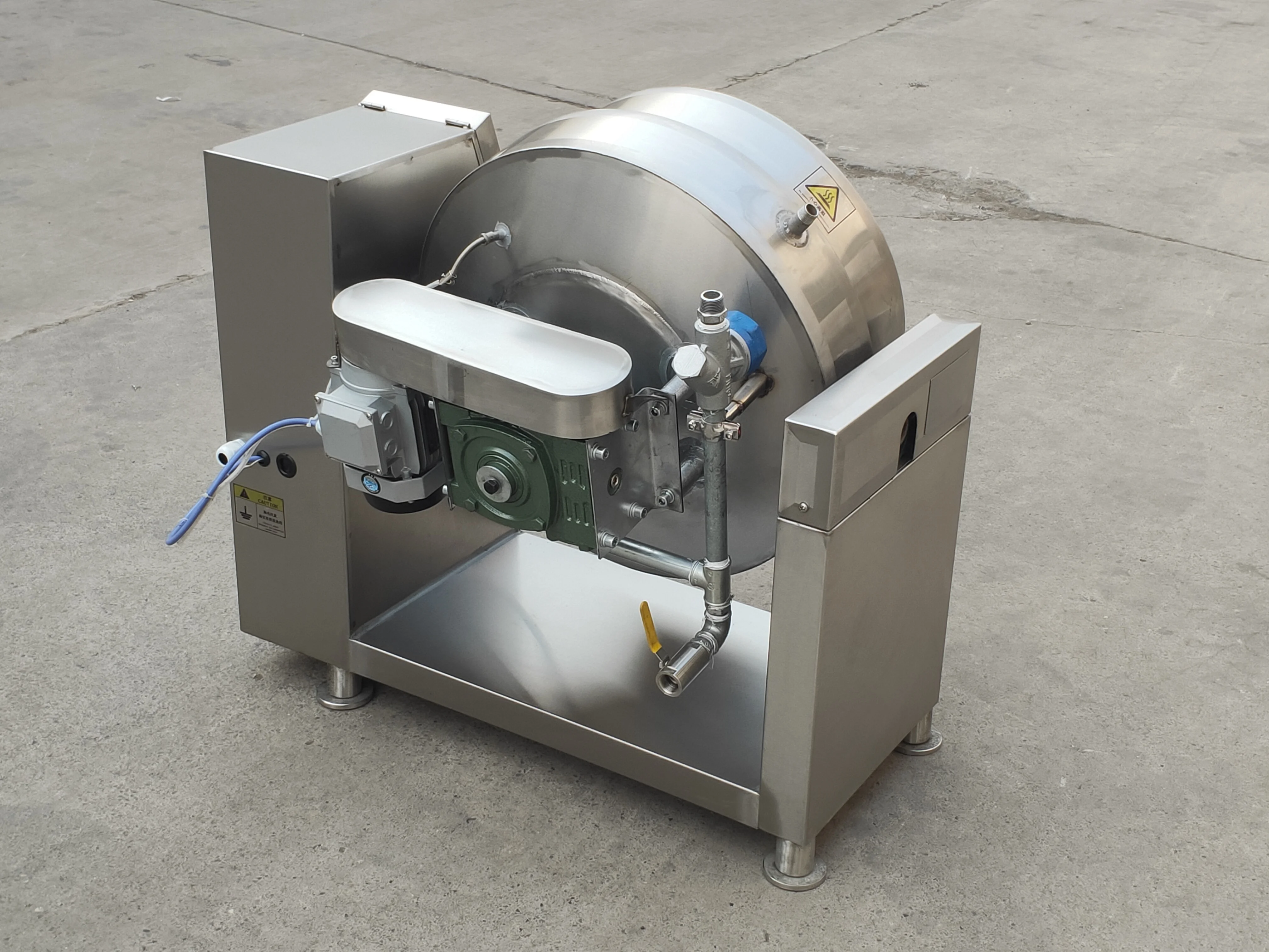 Food processing machines industrial cooking mixer tilting jacketed kettle Steam Gas Sugar Syrup  Candy Cooking Pot Stirring Jack