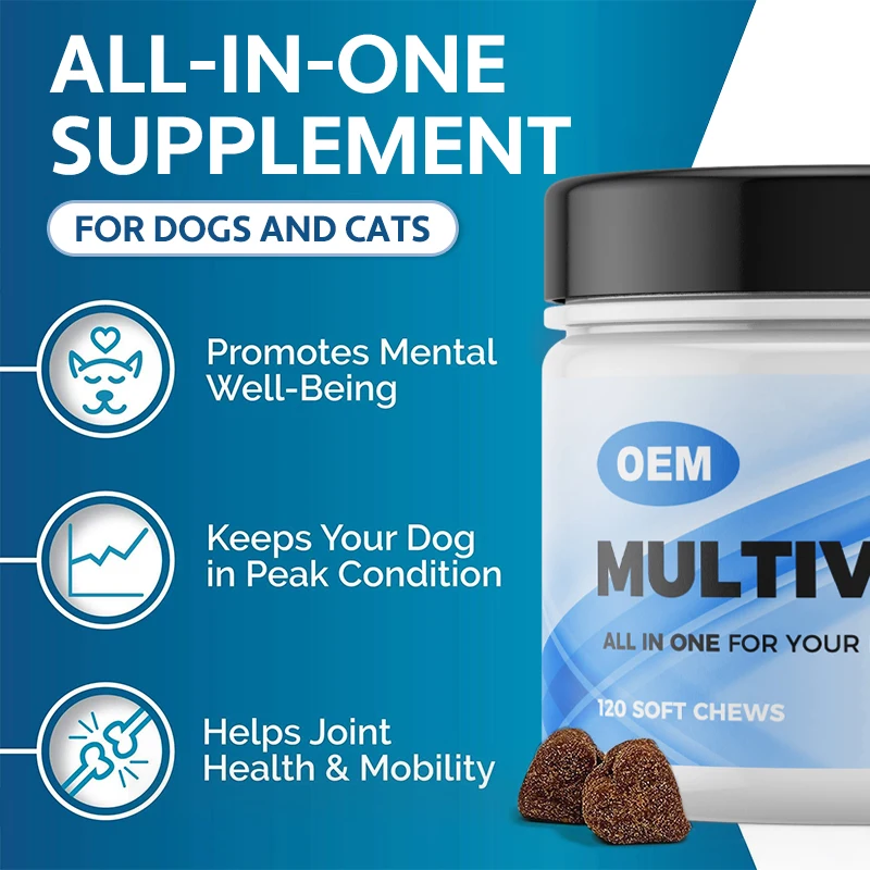 Multivitamin for Dogs Pet Multivitamin for Dogs Supports Natural Health Supplements Vitamins Probiotic Pet Multivitamin Granules