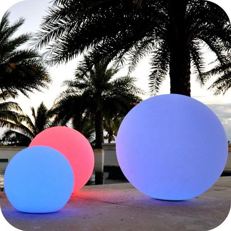 16 RGB Colors Remote Control Rechargeable Battery Powered Swimming Pool Ball