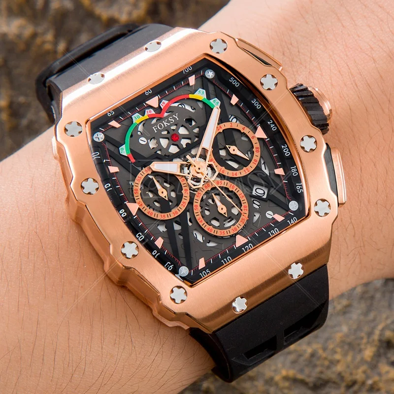 luxury watch manufacturer customized designer stainless steel waterproof montre homme chronograph quartz watch for men