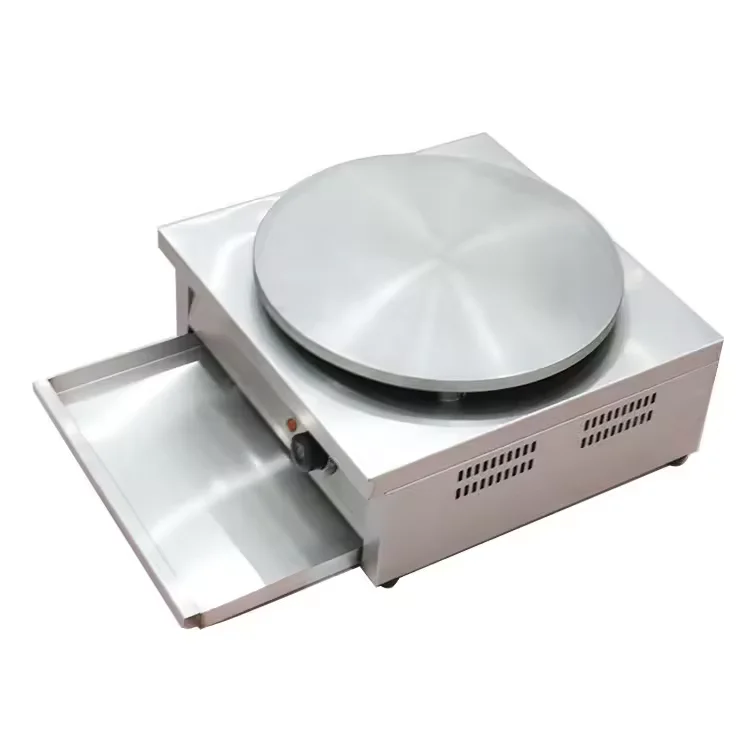 Factory Price Non-Stick Crepe Maker Egg Pancake Making Machine Commercial Single Plate Snack Machine