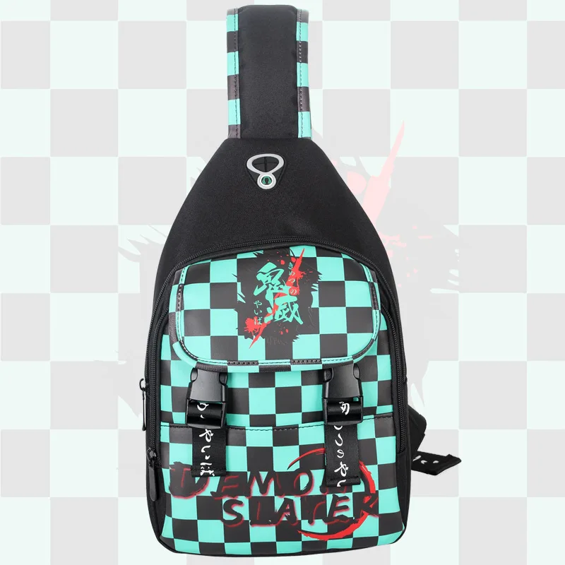B655 Kamado Tanjirou Nezuko Agatsuma Zenitsu Tomioka Giyuu Kaneki Ken Scout Legion chest Bag Outdoor Running Fanny Pack