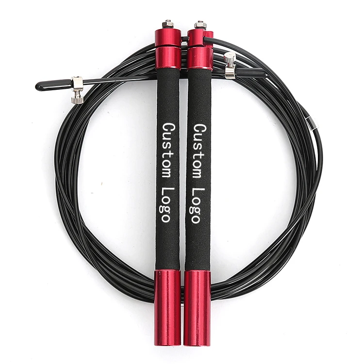 Fitness High Quality Aluminium Alloy Handle Cable Adjustable Bearing Speed Skipping Jump Rope