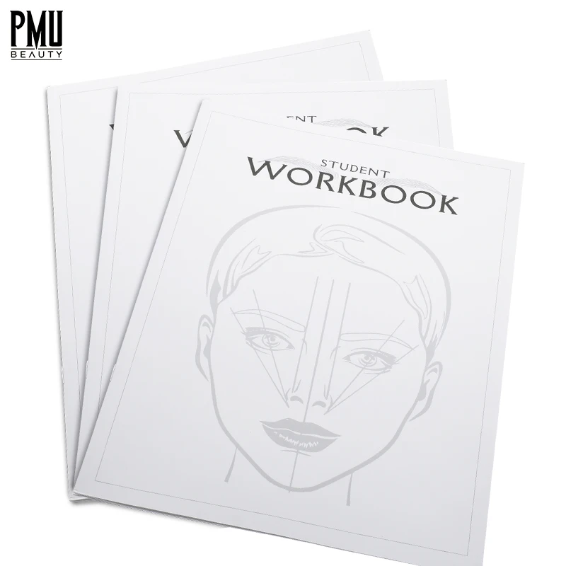 PM BEAUTY  Professional Permanent Makeup Practice Skin  Microblading Training English Practice Book