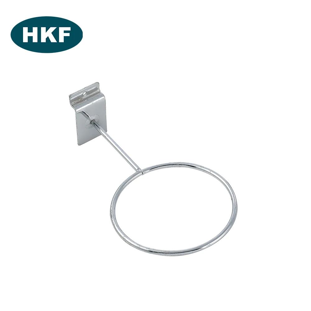 Wholesale Multi-Purpose Ball Rack Square Tube with Slot Plate Hook for Supermarket Sports Store Display Made of Durable Metal