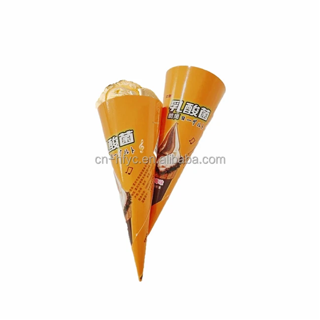 Best quality design custom printed sweet cones, disposable and perfect for new sale snow beverage cone paper ice cream cups